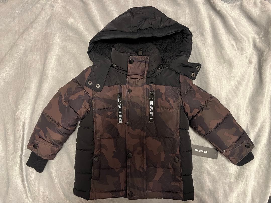 【あさひ】 新品 DIESEL ディーゼル カモフラージュ ダウン 2T