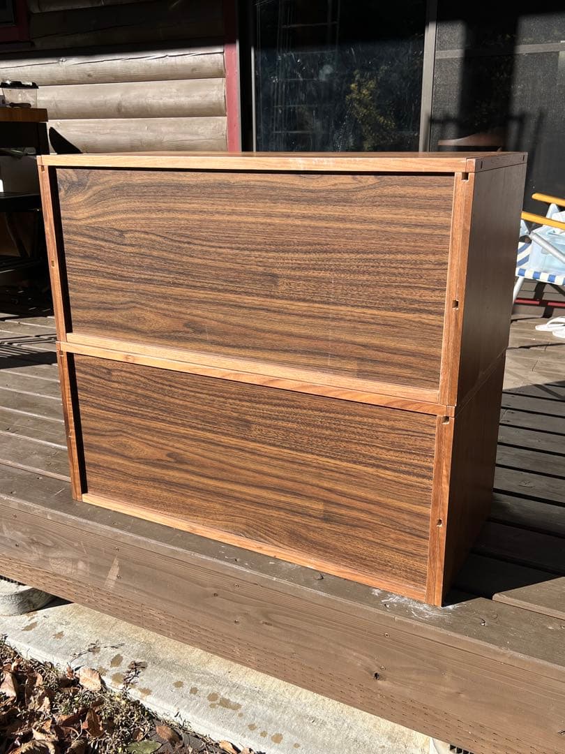 無印良品 ユニットシェルフ ボックス 引出し2段 幅84cm 2個セット