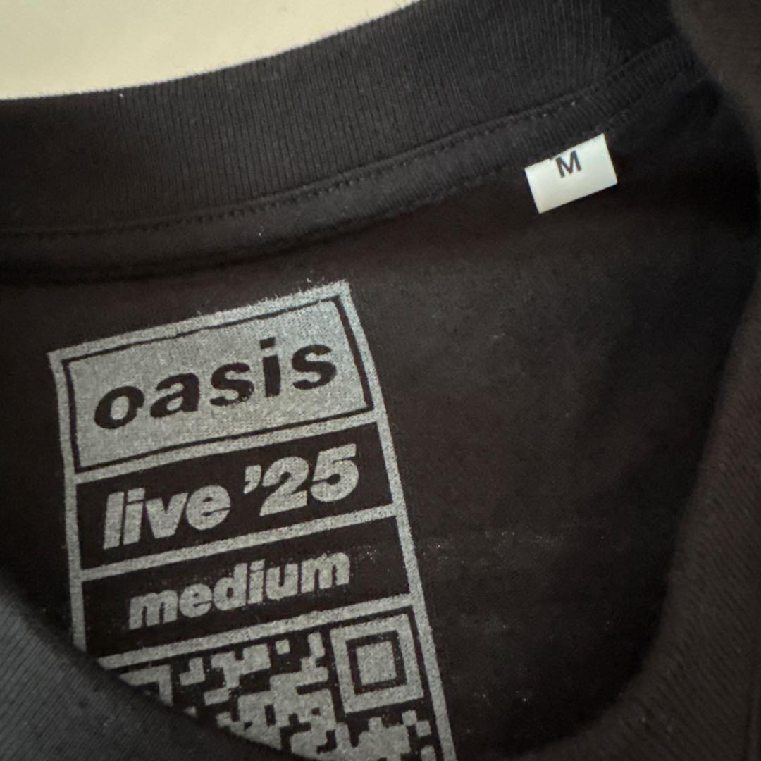 oasis live '25 Tシャツ Mサイズ 黒　マンチェスター公演