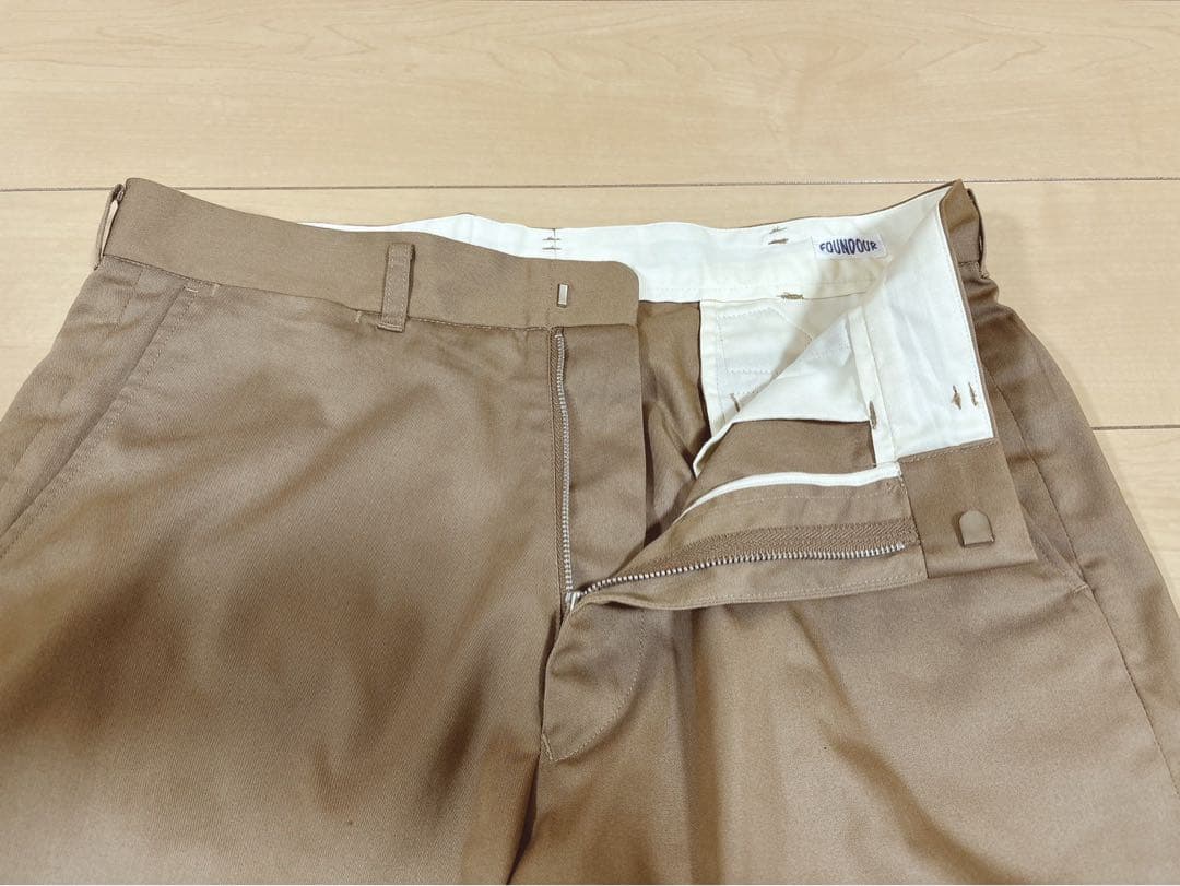 FOUNDOUR (ファウンダ) 25SS \"TWILL PANT\" BEIGE