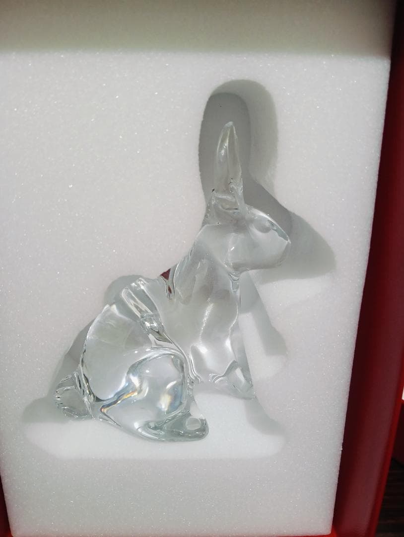 バカラの置物（ウサギ）
