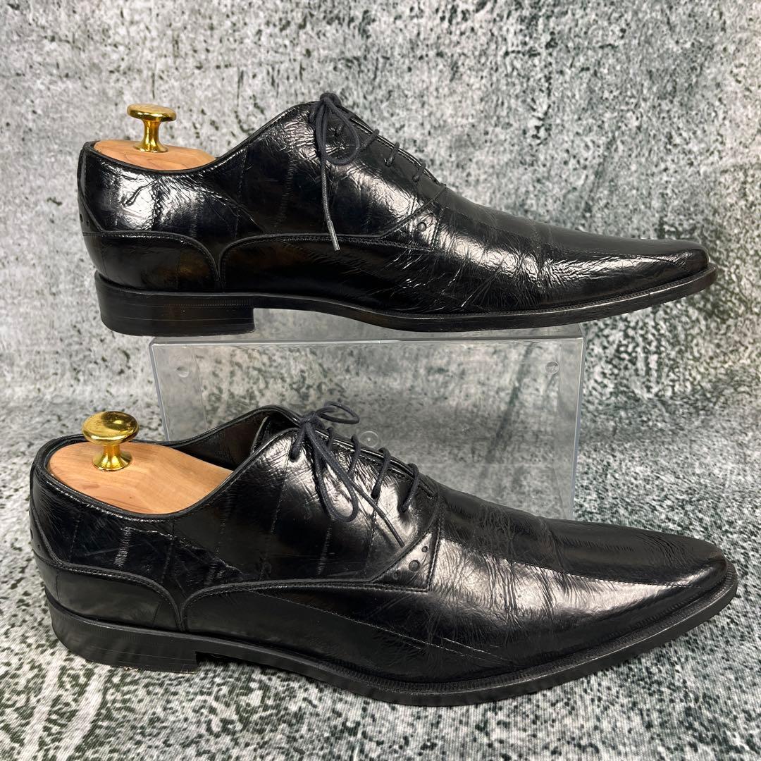 ドルチェアンドガッバーナ ドレスシューズ エンボス加工 ブラック