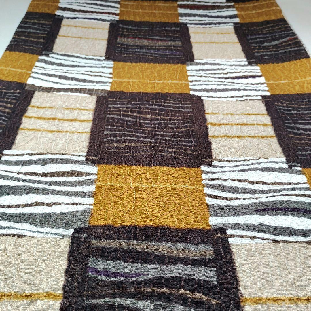 両面全通柄袋帯 市松 リバーシブル