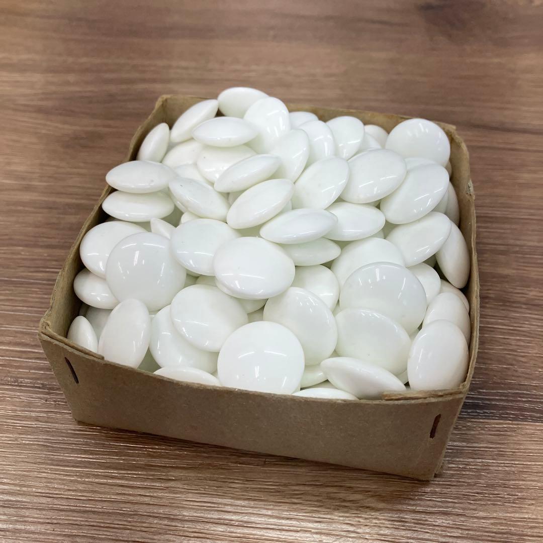 E-壁 昭和レトロ アンティーク 碁石 白黒セット 囲碁 道具 箱付き 練習用