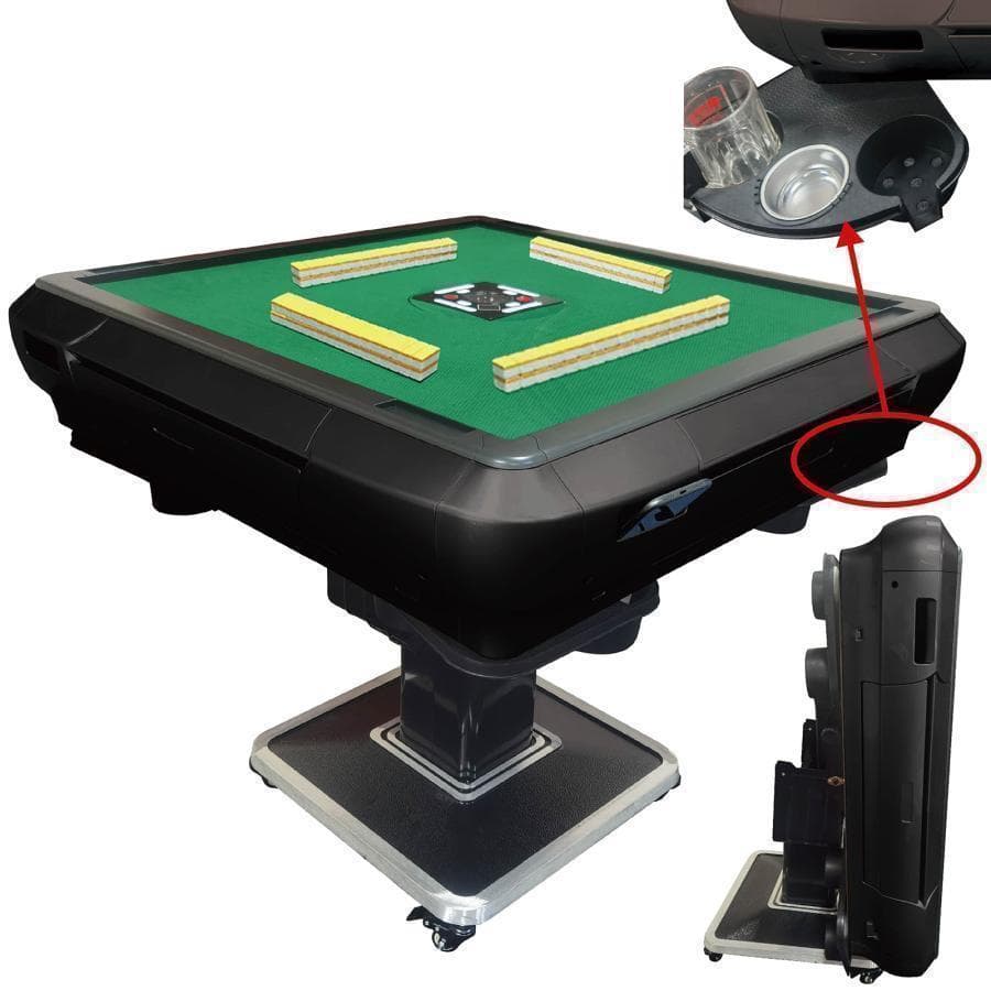 全自動麻雀卓 家庭用折りたたみ麻雀卓全自動卓 33mm マットブラック