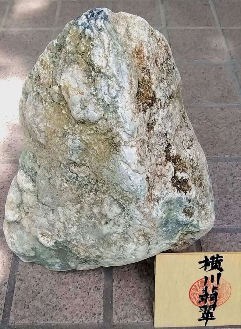 ★翡翠原石★糸魚川硬玉【横川・転石・1面カット8.15kg】