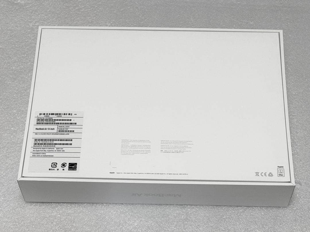 未使用に近い　最大容量100%　MacBook Air M1 8GB 512GB