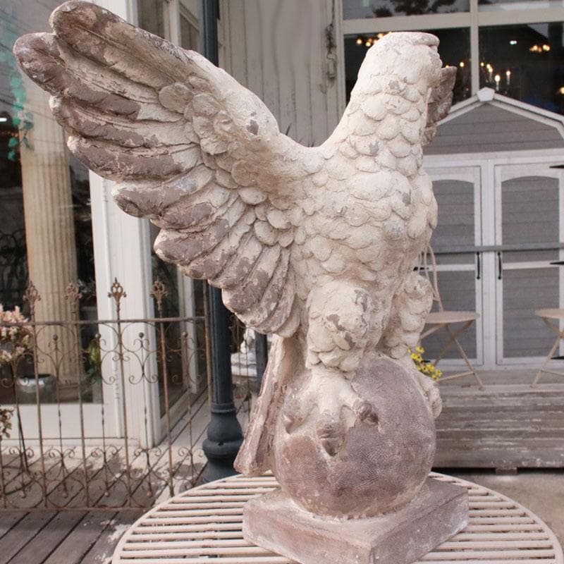 ボールドイーグル 鷲 樹脂製 置物 オブジェ ガーデン 彫刻風 143-211