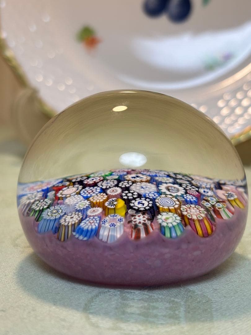 パースシャー　ジョン・ディーコン　ミルフィオリペーパーウェイト