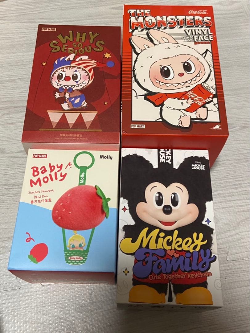 POPMART 正規品4点セット コーララブブ モーリー ミッキーファミリー