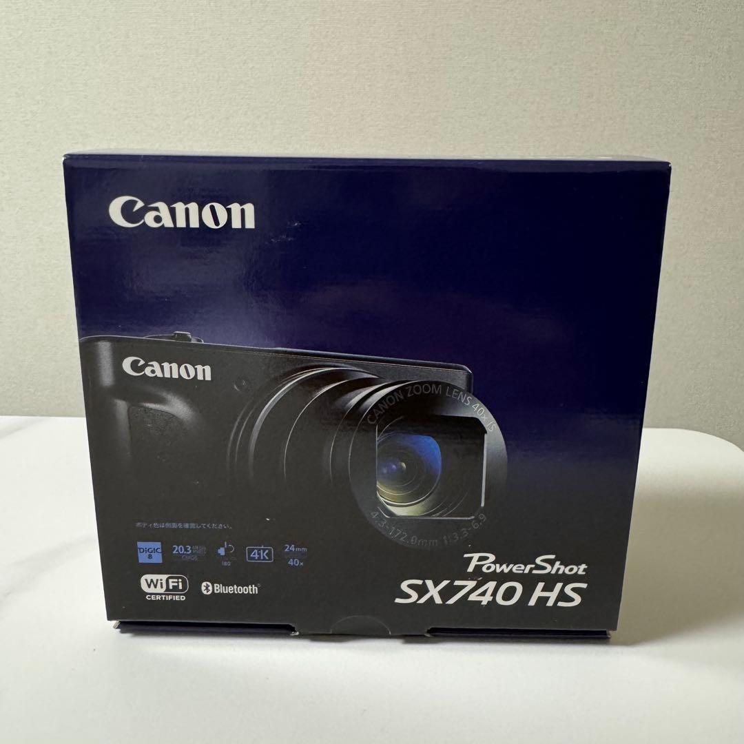【新品未開封】Canon PowerShot SX740HS ブラック 保証書有