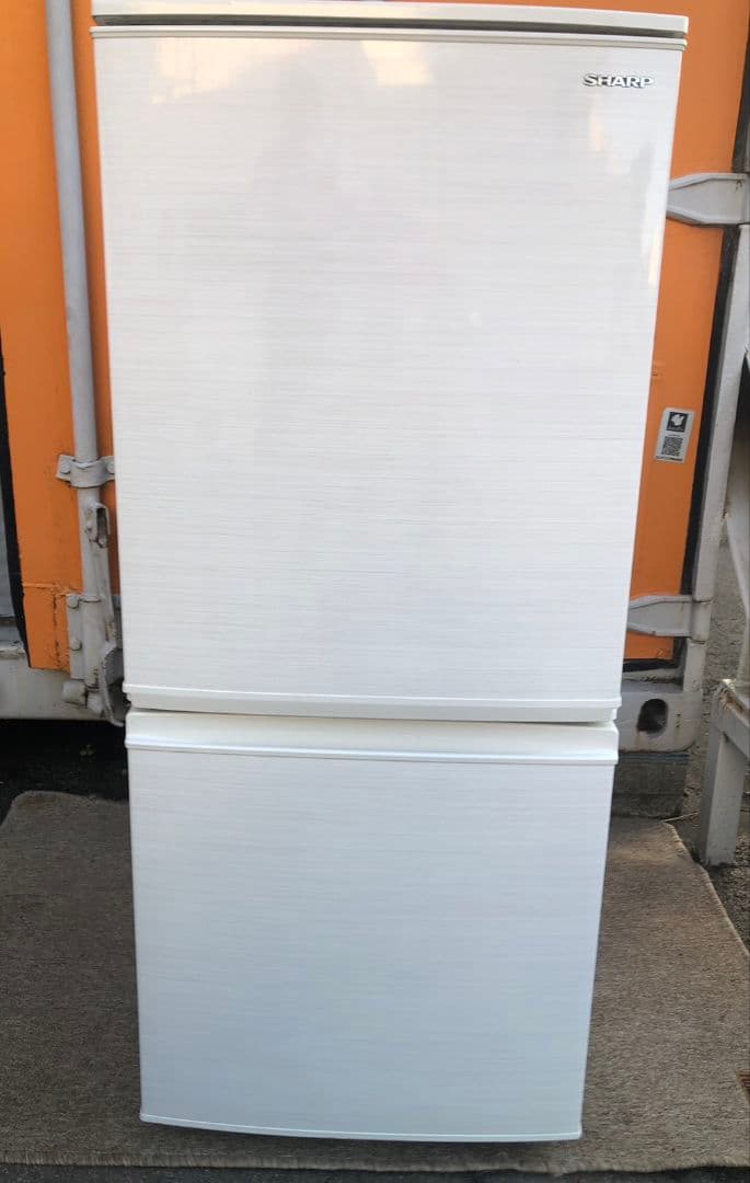 SHARP 2ドア冷蔵庫 SJ-D14E-W 2019年式 F12