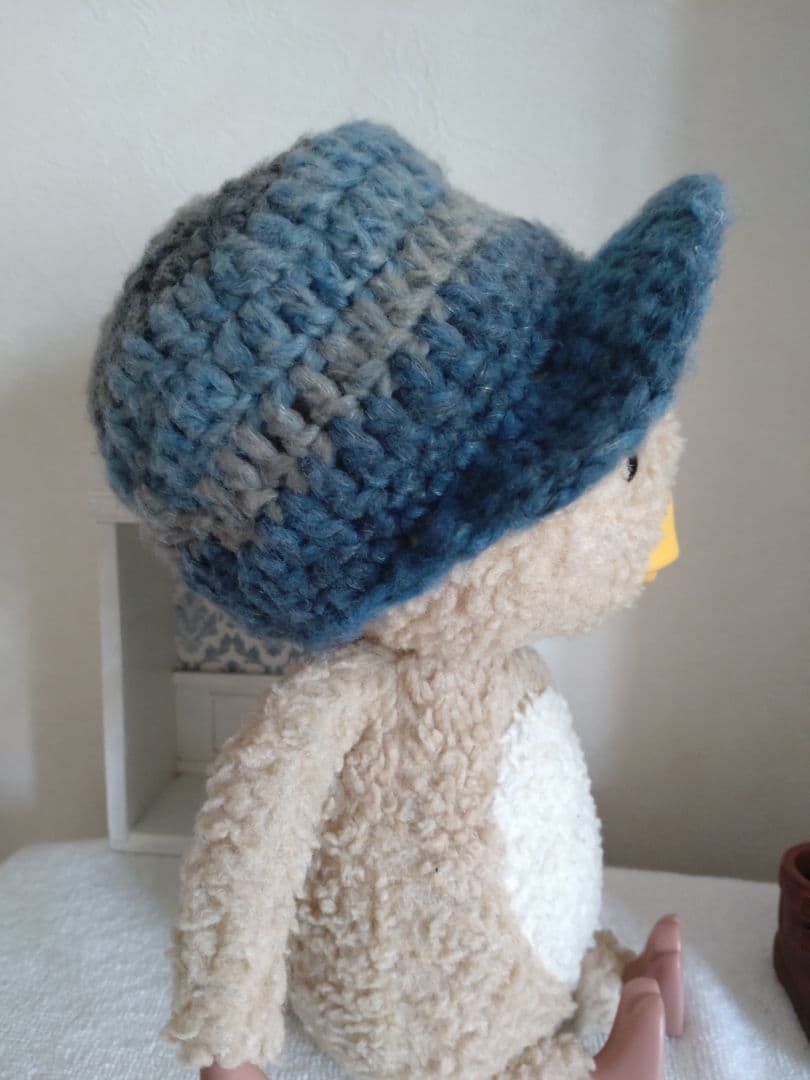 東京トガリ　やわらか毛糸のキャスケット（ブルーグレー）