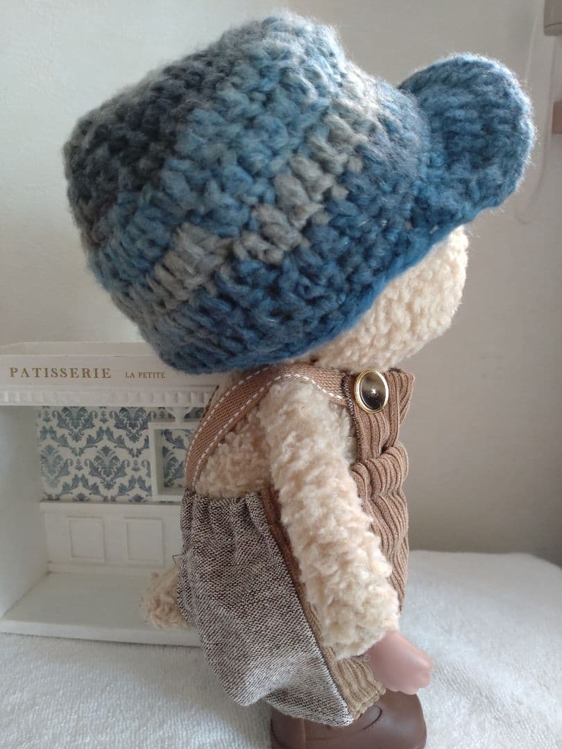 東京トガリ　やわらか毛糸のキャスケット（ブルーグレー）