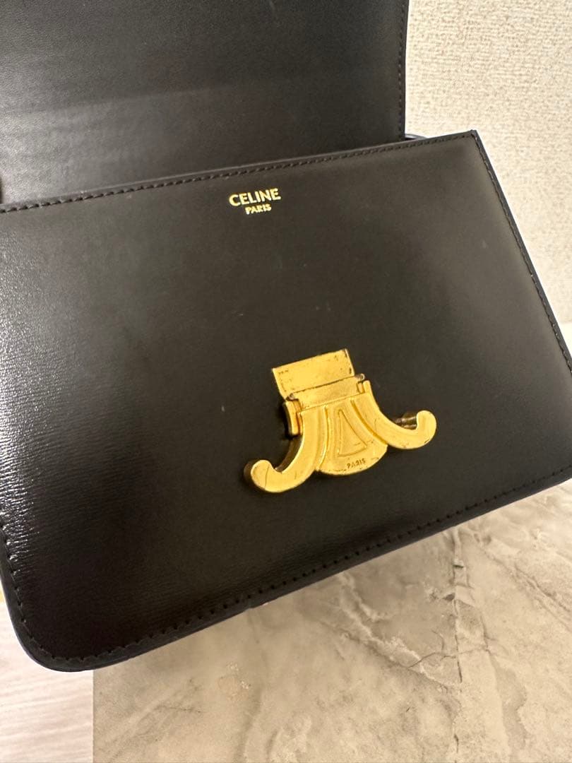 koro  CELINE ブラック ショルダーバッグ