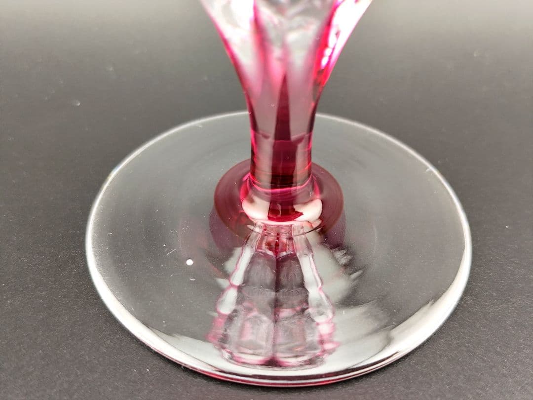 ☆超希少品☆江戸切子 木村泰典 ワイングラス 脚付杯（切子 江戸切子 薩摩切子）