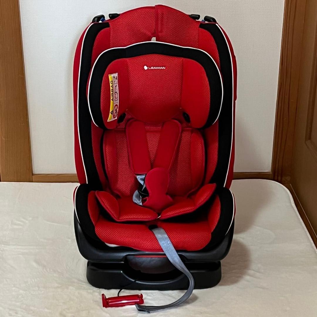 美品 リーマン LEAMAN カイナ チャイルドシート 1029A レッド