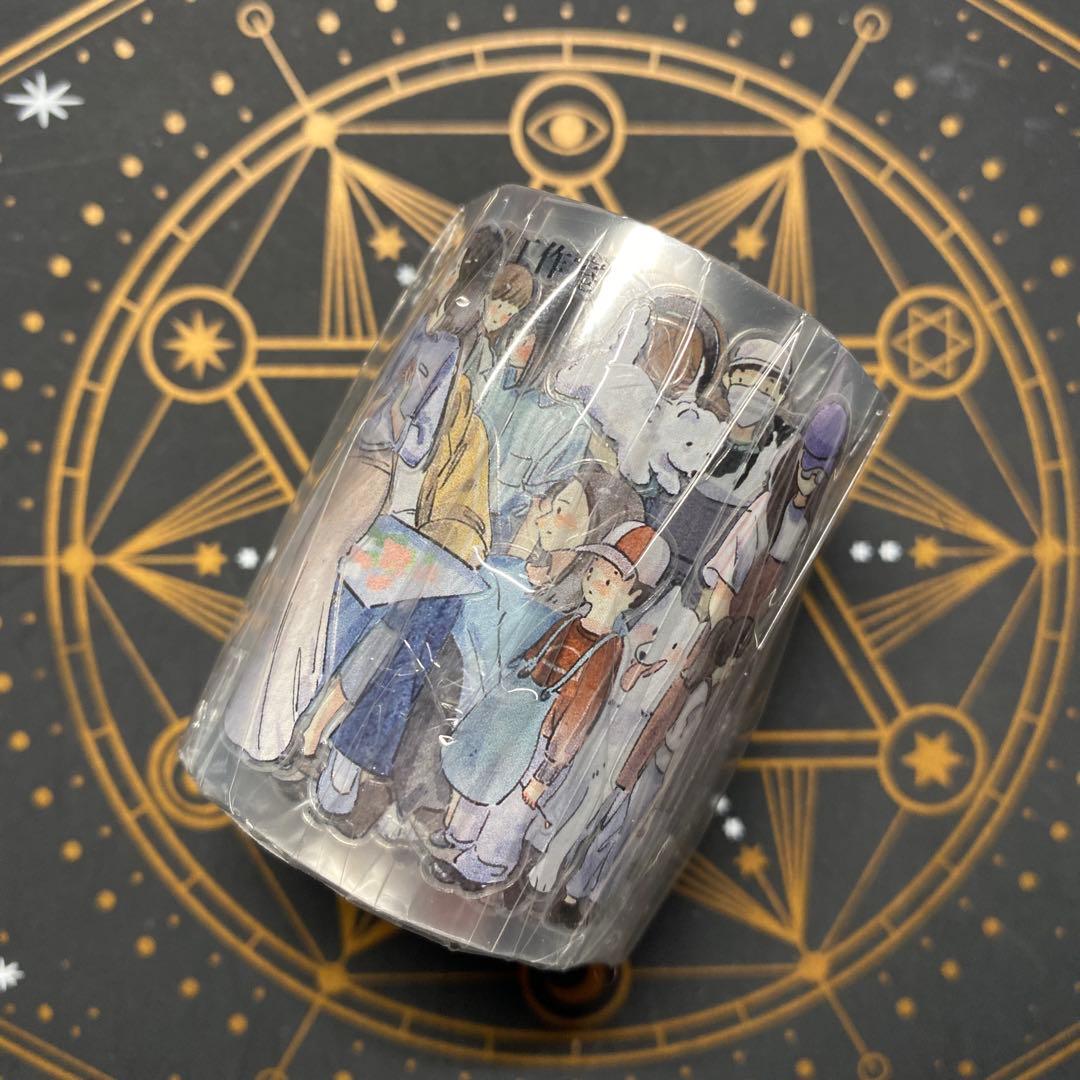 【9372】海外　5m巻　PETカッティングマスキングテープ　人物　装飾系