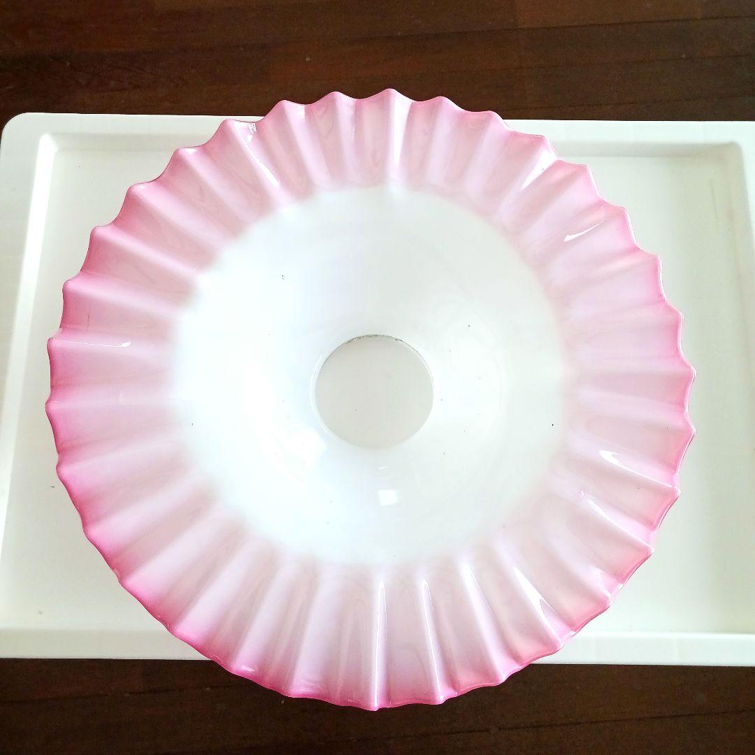 大正ガラス 大電笠 30センチ アンティーク