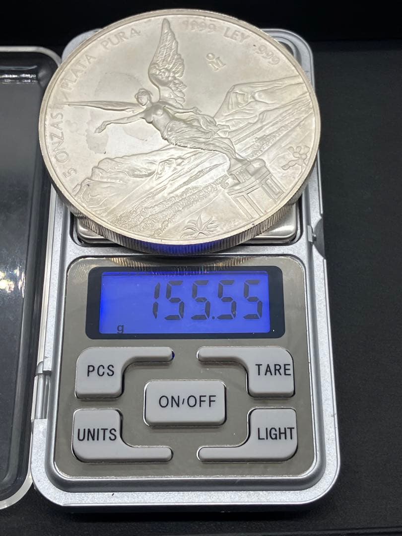 【ニケ 勝利の女神】1999年 メキシコ リベルタード純銀 5オンス 大型 銀貨