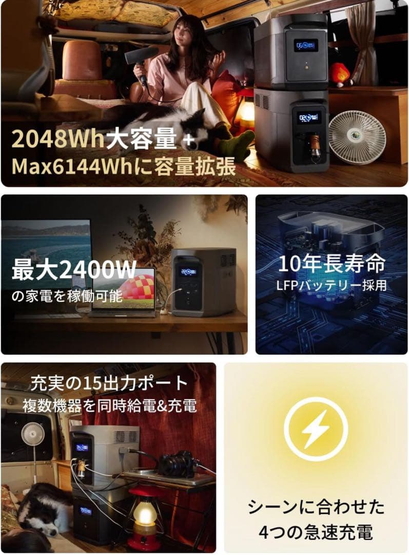 【新品未使用】EcoFlow DELTA 2 Max S 　エコフロー　デルタ2