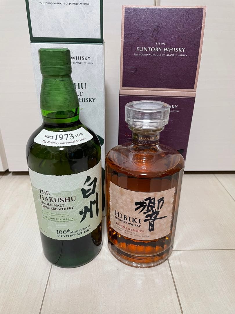 響　ブレンダーズチョイスと 白州 100年　化粧箱有り