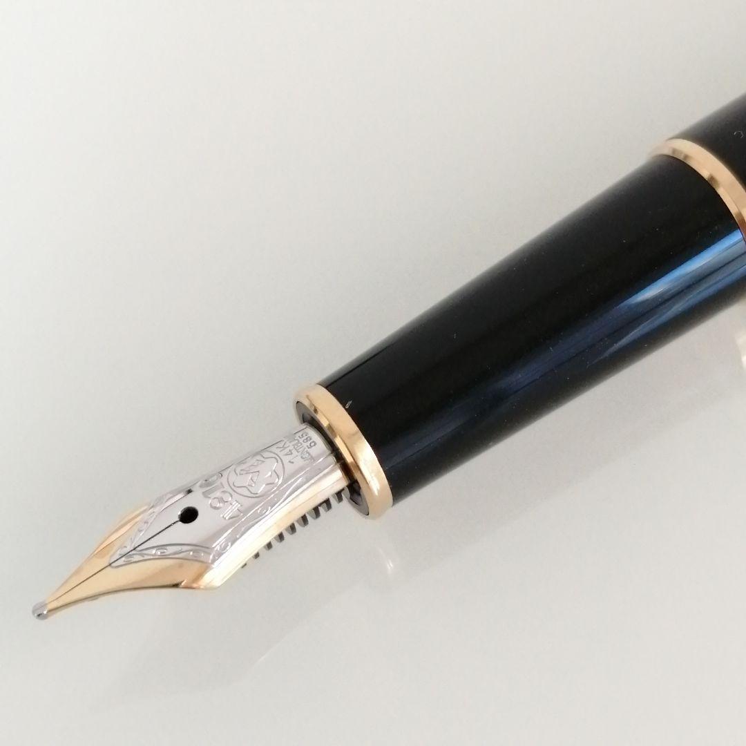 ①モンブラン　万年筆　#144　＋　インク追加可