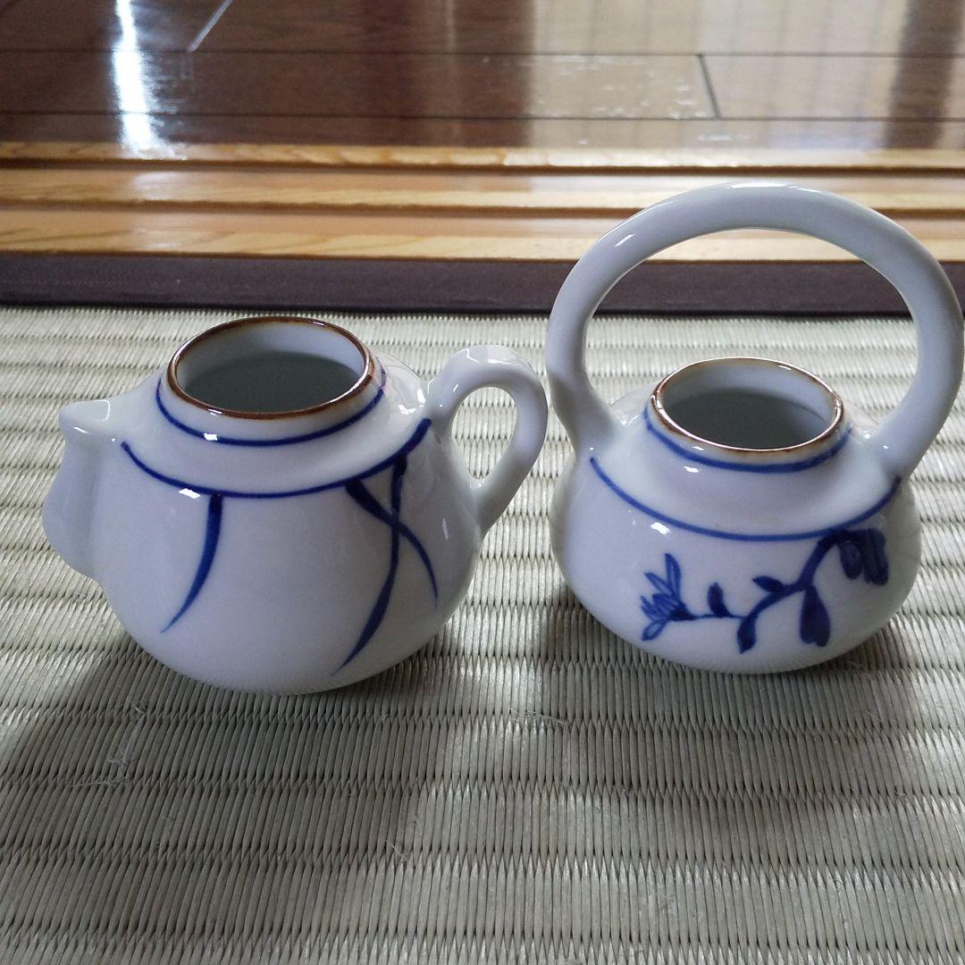 四摘茶入  染付