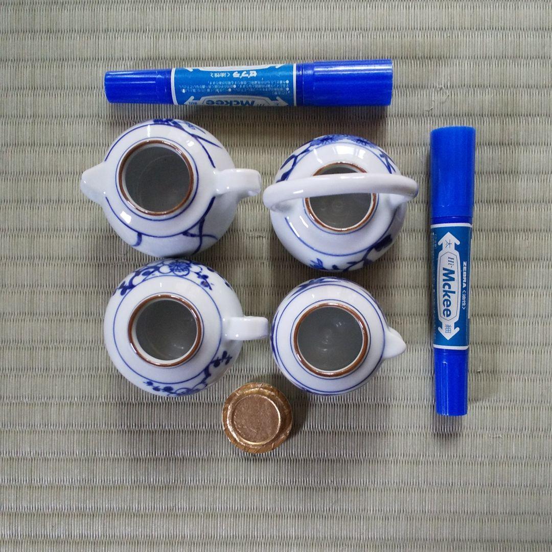 四摘茶入  染付