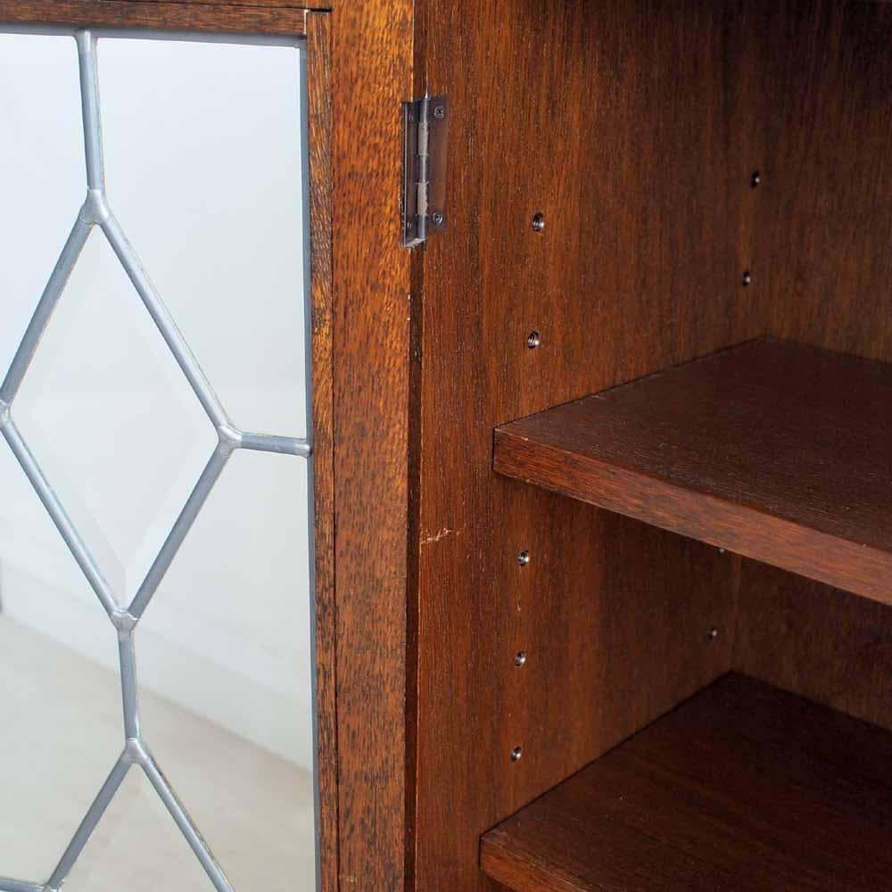 三越家具 ブルージュ/Brugge オーク材 ガラスキャビネット ZR24254