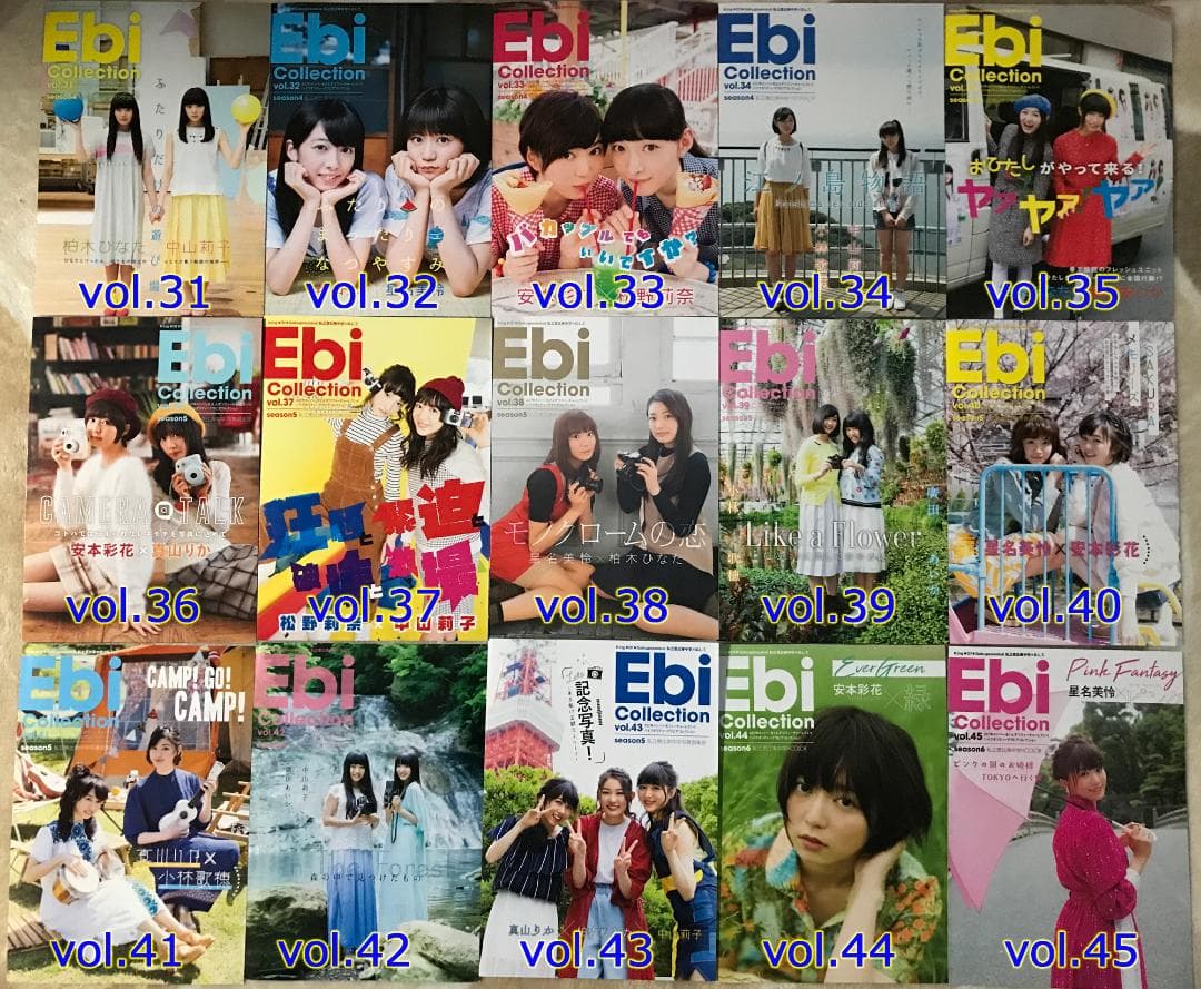 私立恵比寿中学（エビ中） エビコレ 冊子 バラ売り可