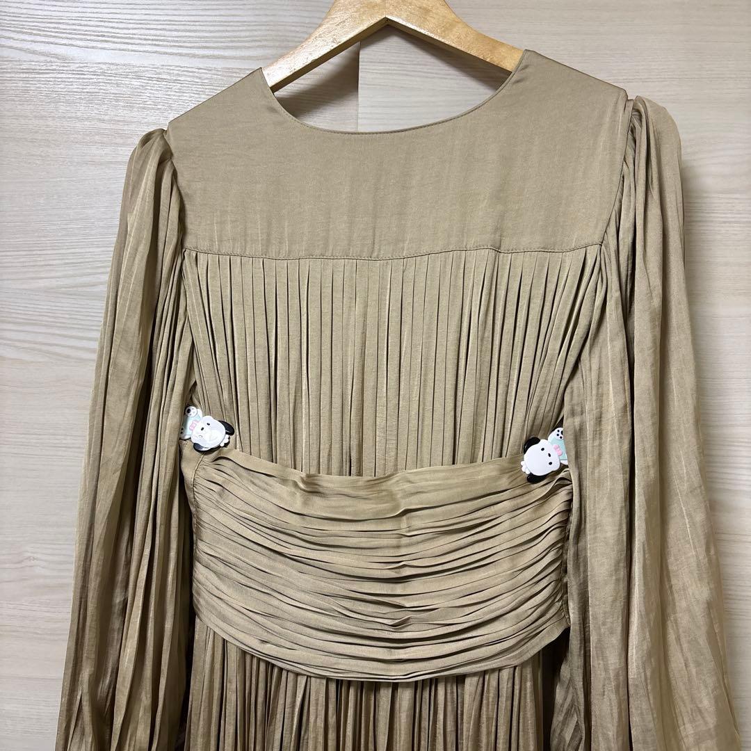 L'AUBE BLANC★新品 タグ付き Flare Pleats Dress