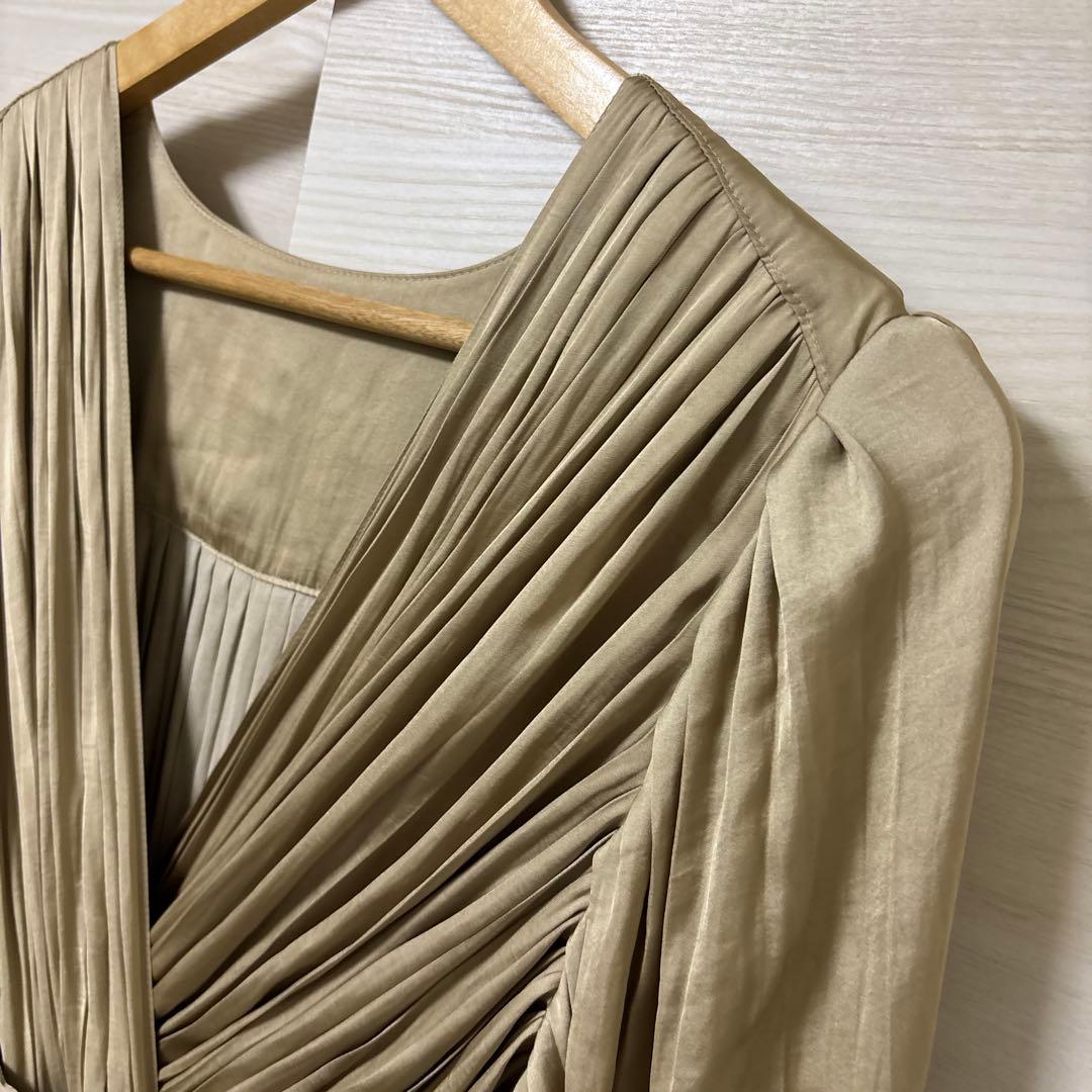 L'AUBE BLANC★新品 タグ付き Flare Pleats Dress