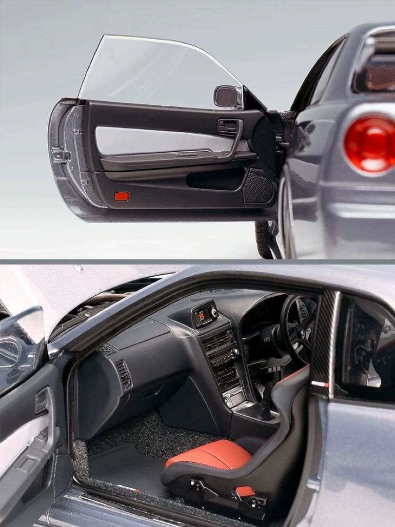 モーターヘリックス MOTORHELIX 1/18 GT-R R34 CRS