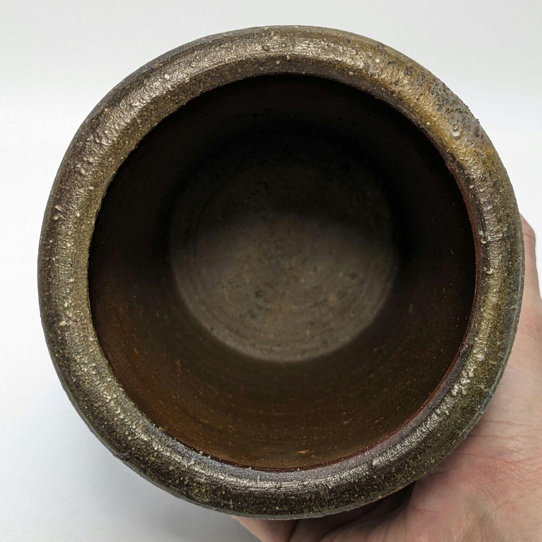 西川政美 備前焼 花入 政彦識箱 花器 花瓶 フラワーベース 華道具 花生 置物