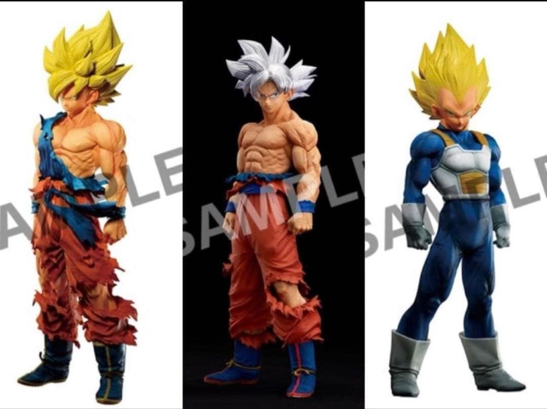 新品未開封　ゲンキダマツリ smsp 孫悟空 ベジータ フィギュア　3種