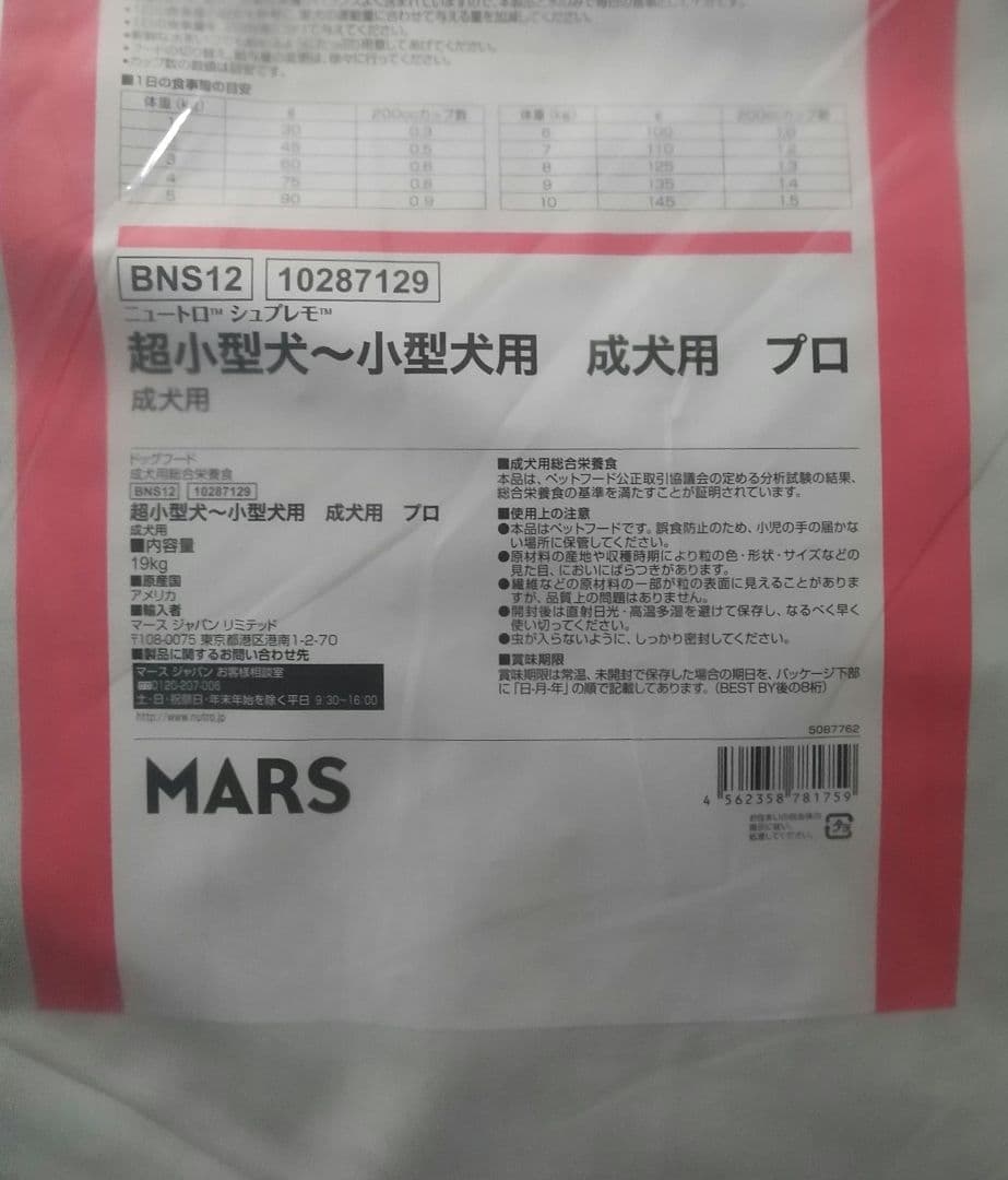 ニュートロシュプレモ超小型～小型成犬用プロ