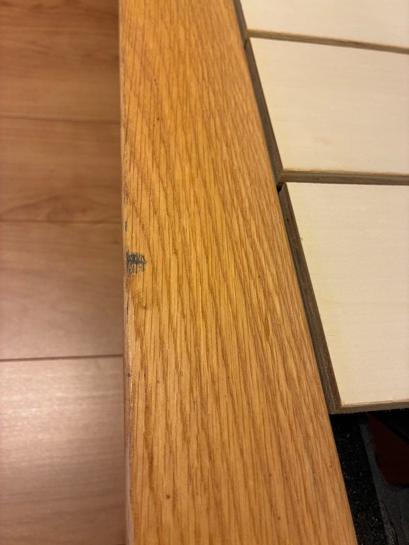 無印良品 木製ベッドフレーム ーシングルー（木製脚付き）　【ほぼ送料のみの価格】