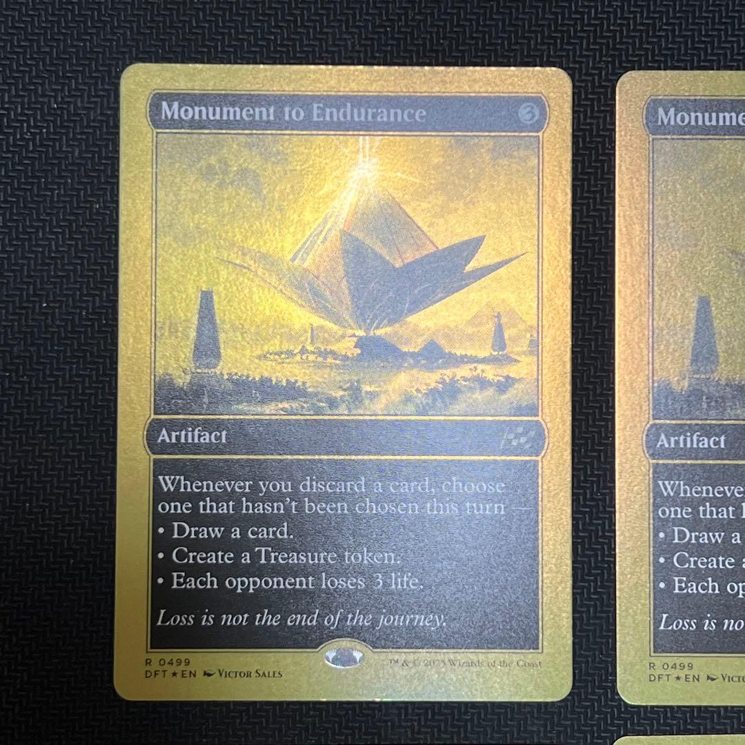 MTG DFT 《忍耐の記念碑》英語版 ファーストプレイスfoil4枚セット