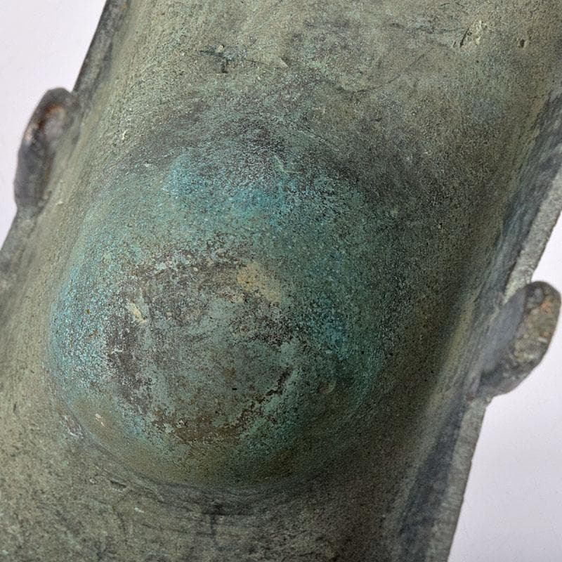 中国　古銅青銅　饕餮文爵　V　R8942