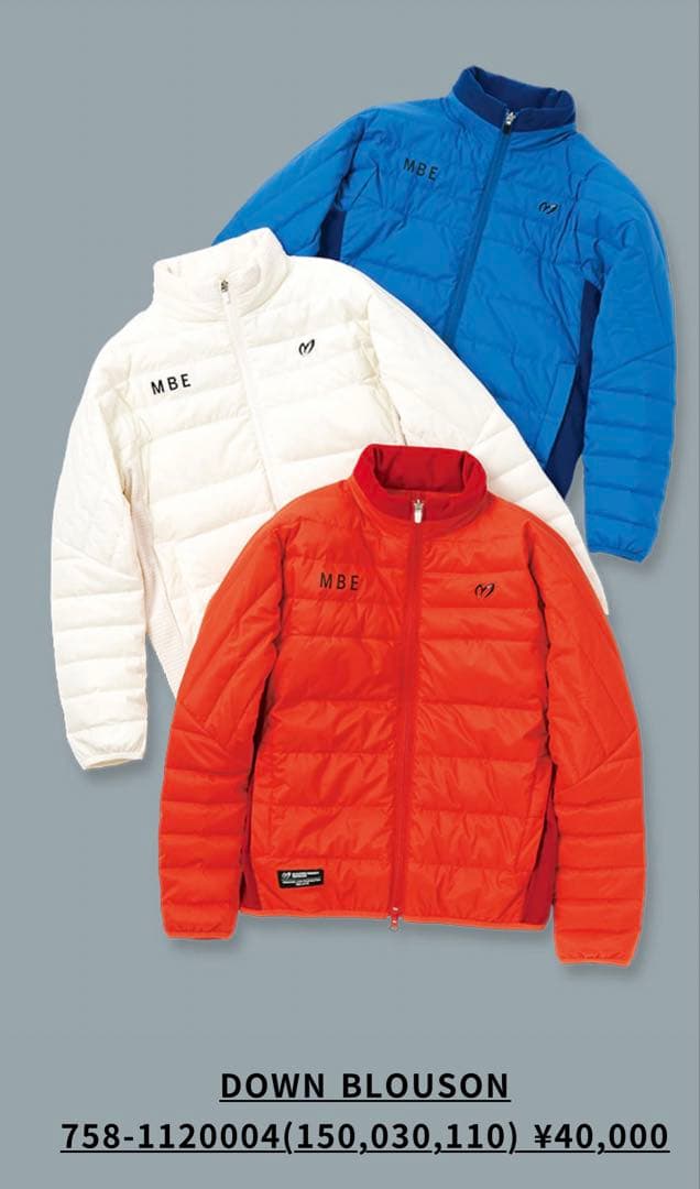 マスターバニーMBEロゴ ダウンジャケット ネイビー　パーリーゲイツ