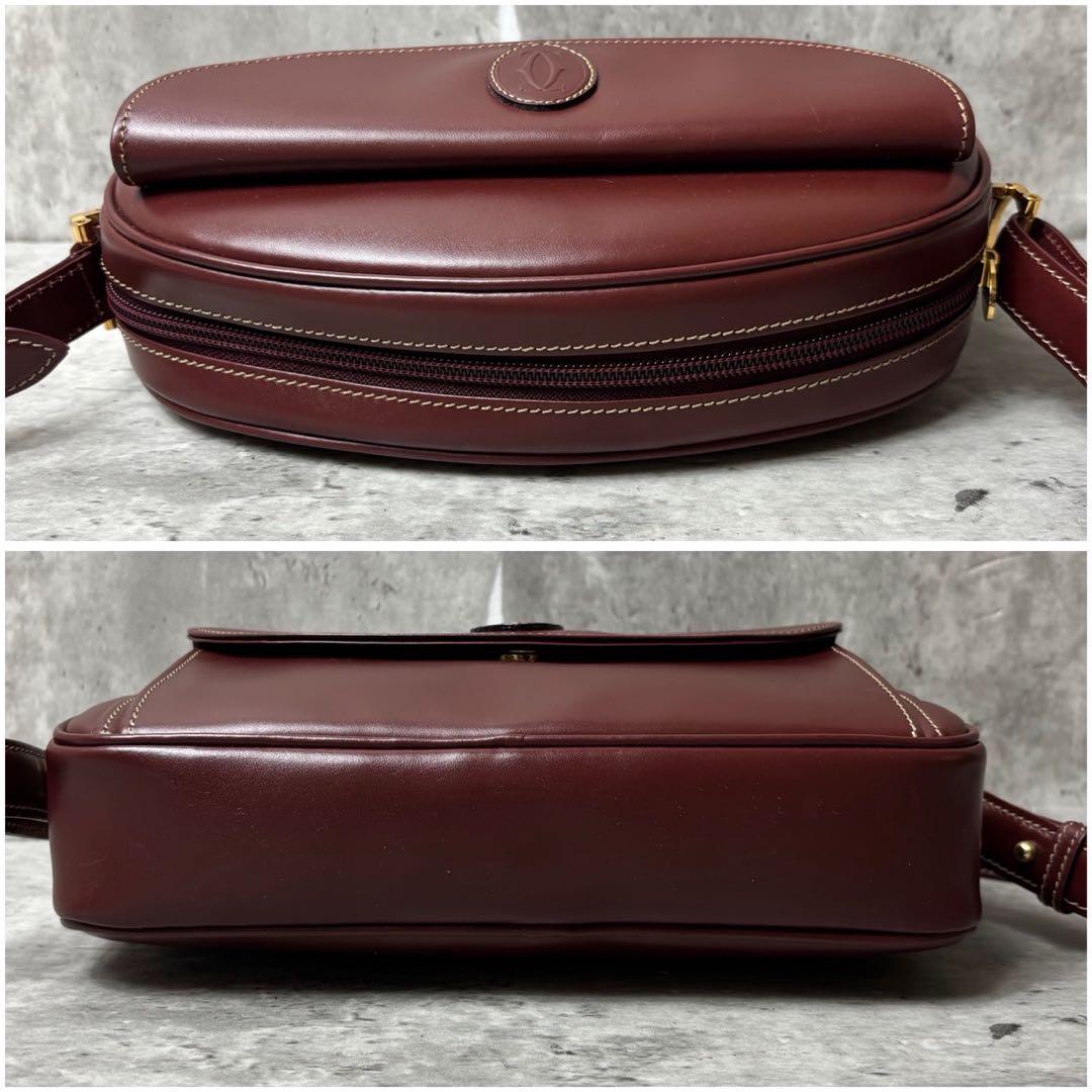 極美品 Cartier ワンショルダーバッグ 肩掛け 斜め掛け マストライン