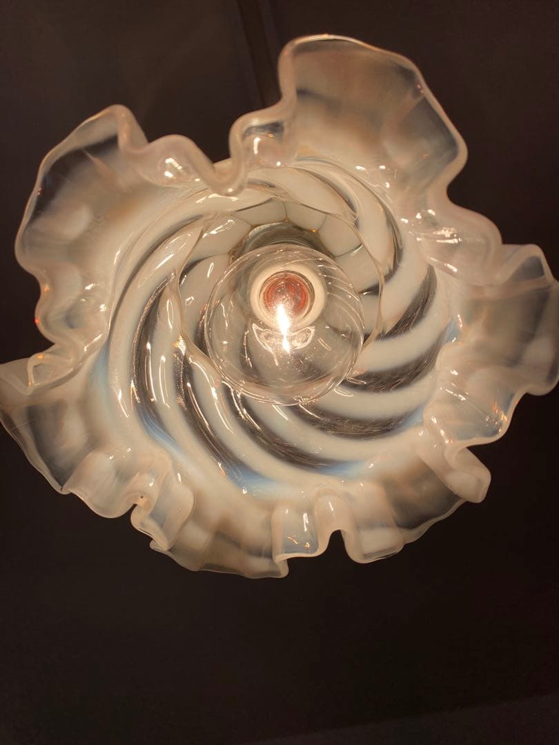 OLD FENTON フェントン　オパールセント　ガラスシェード　ペンダント