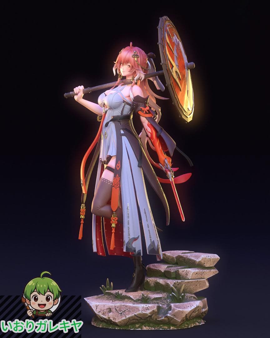 1/8　未塗装 未組立　フィギュア　ガレージキット　【 長離 チョウリ 鳴潮 】