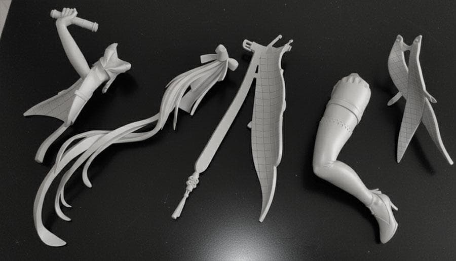 1/8　未塗装 未組立　フィギュア　ガレージキット　【 長離 チョウリ 鳴潮 】