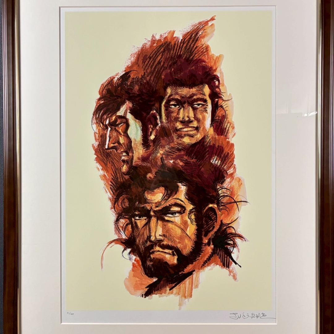 美品 さいとうたかを「影狩り三匹」シルクスクリーン 直筆サイン入 ゴルゴ13