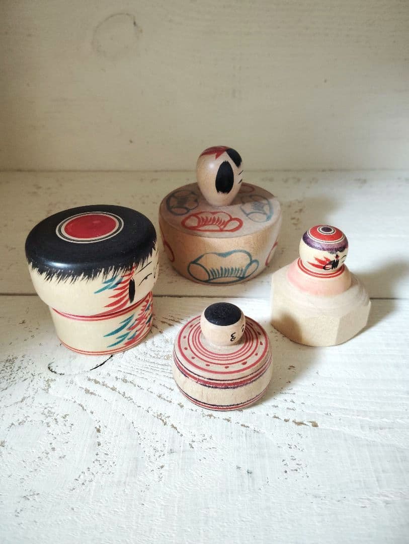 こけし　4点セット