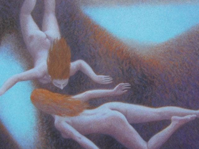 杉山寧、【晶】、希少な画集より、新品高級額装付、状態良好