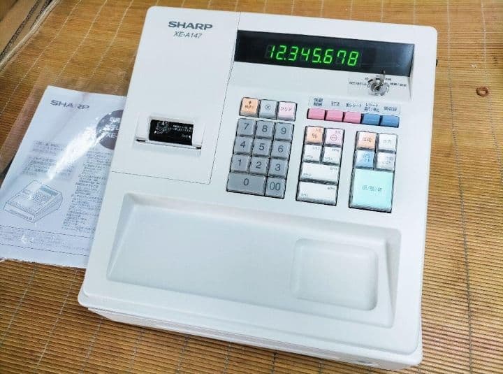 美品シャープレジスター　XE-A147　PC連携　355147