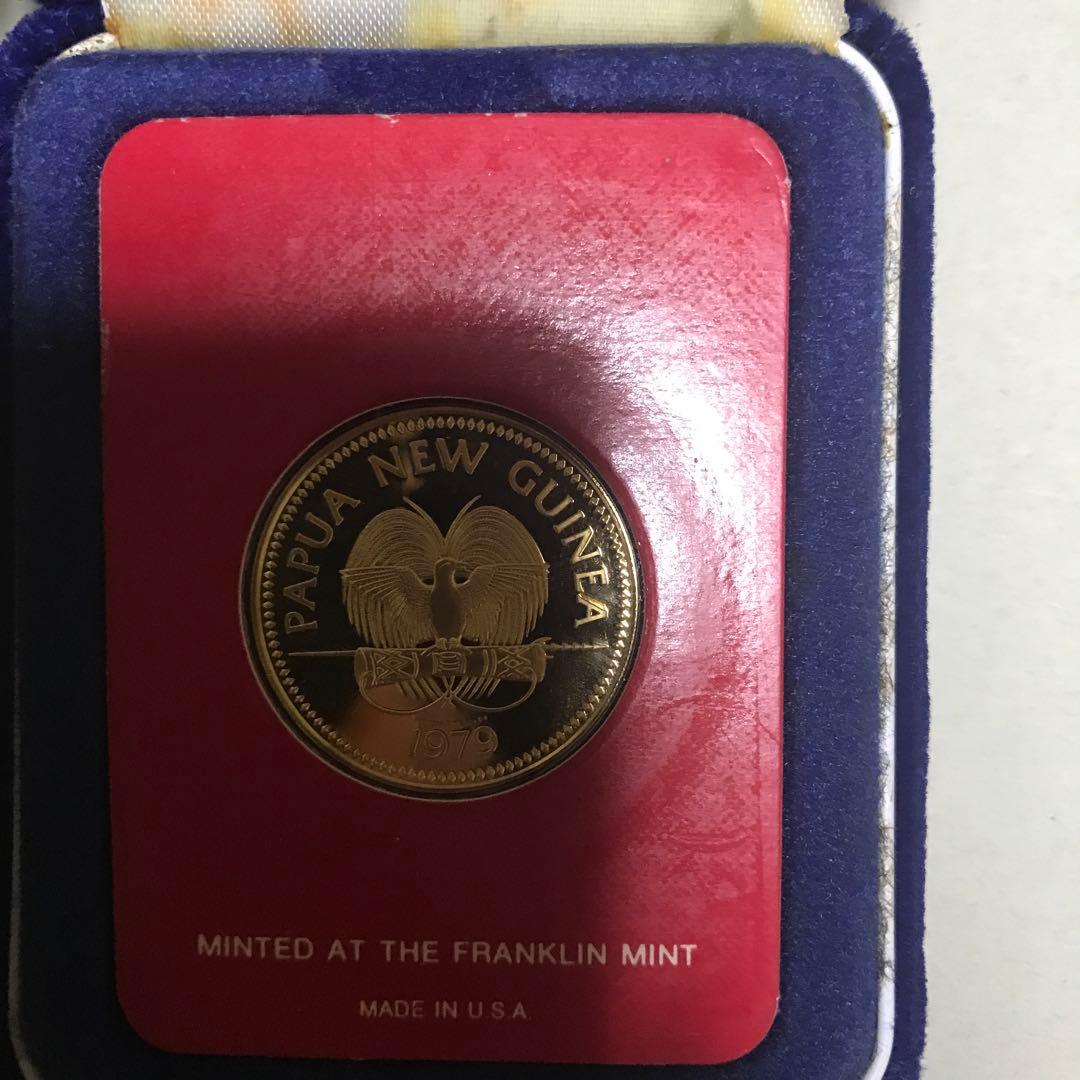 ミケネコ　パプアニューギニア　金貨　21.6金　約10g 100キナ